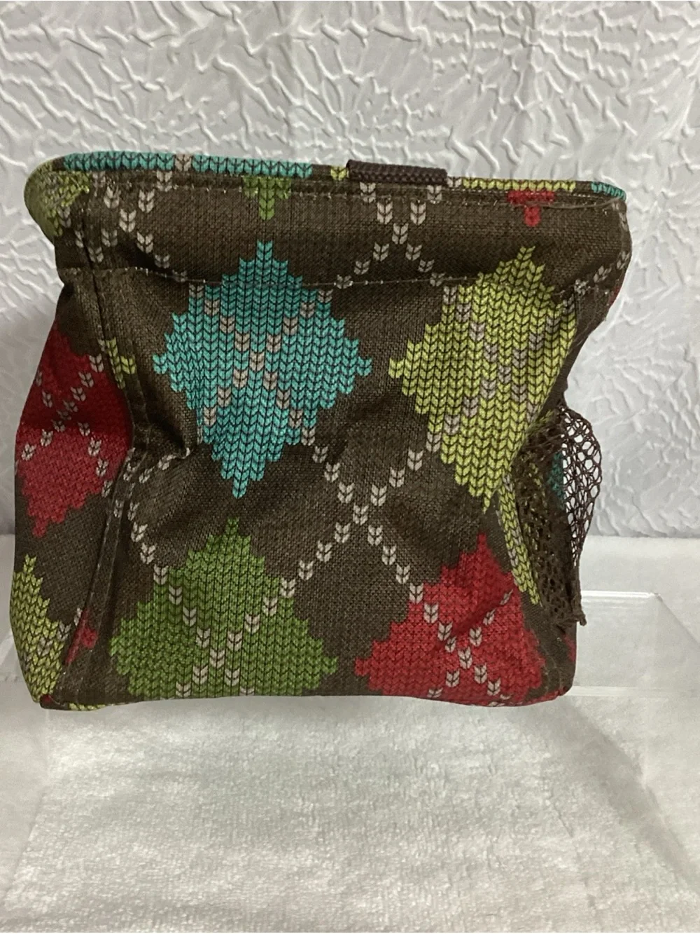 Thirty One 7” Square Littles Carry All Caddy in Windsor Argyle NWOT Utility Tote